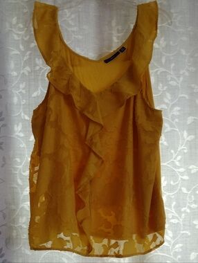 Apt. 9 Floral Ruffle Top XXL